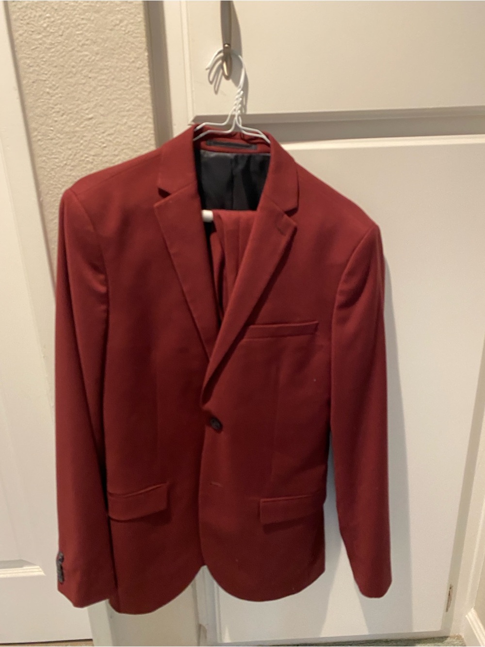 Topman Maroon Suit